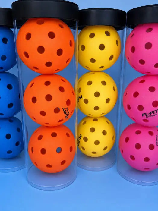 Lot de 4 boites de balles extérieur de pickleball FL-FIT multi couleurs