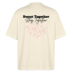 Dos T-shirt  couleur beige Sweat Together  Stay Together Logo floqué noir