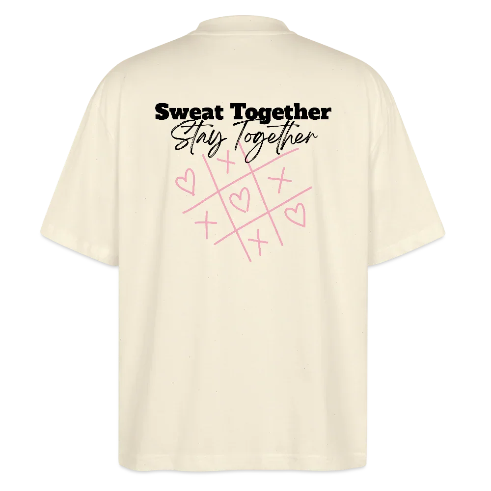 Dos T-shirt  couleur beige Sweat Together  Stay Together Logo floqué noir