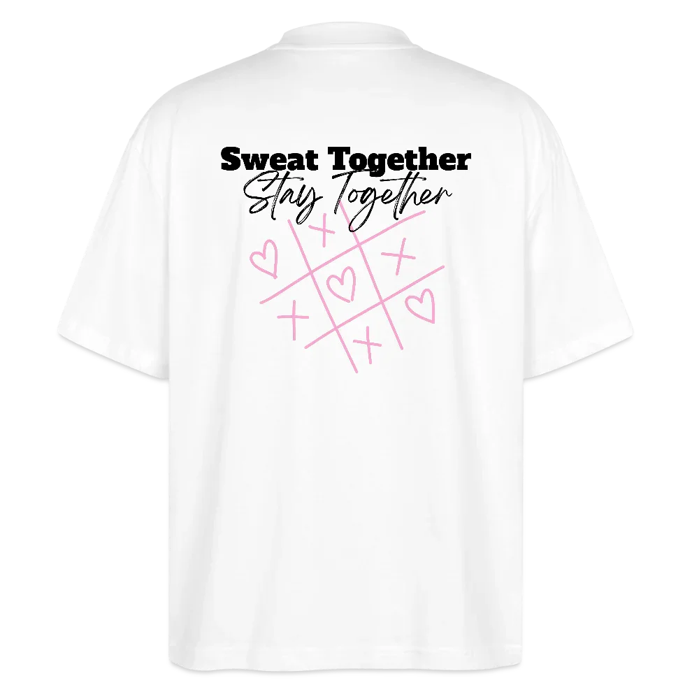 Dos T-shirt  couleur blanc Sweat Together  Stay Together Logo floqué noir