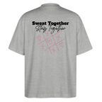 Dos T-shirt  couleur gris chiné Sweat Together  Stay Together Logo floqué noir
