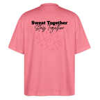 Dos T-shirt  couleur rose Sweat Together  Stay Together Logo floqué noir