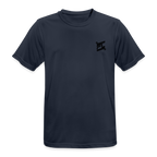 FL-FIT T-shirt Bleu Marine — Face avant, logo FL minimaliste noir poitrine gauche, coupe classique