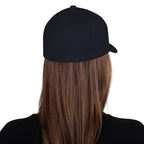 FL-FIT Casquette Billie — unisexe, bleu marine, dos, logo FL blanc brodé
