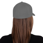 FL-FIT Casquette Billie — unisexe, gris, dos, logo FL blanc brodé