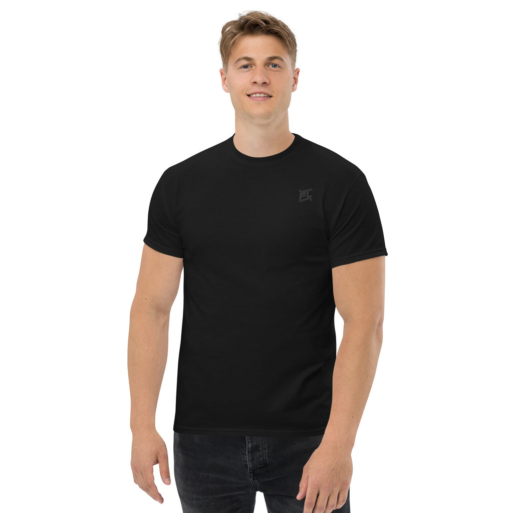 FL-FIT T-shirt classique — homme, noir, face avant, collection E-book sport, logo FL visible, coupe régulière