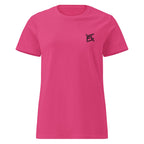 FL-FIT T-shirt femme Softstyle fuchsia, face avant, coupe ajustée légère, coton doux, audace
