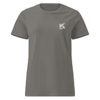 FL-FIT T-shirt femme Softstyle gris foncé, face avant, coupe ajustée légère, coton doux, sobriété