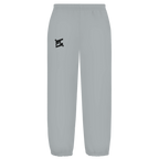 Vue de face du jogging oversize gris FL-FIT, coupe large lifestyle sport avec taille élastique confortable.