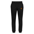 Jogging causal noir FL-FIT avec logo FL orange brodée face avant 