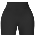 Short legging noir face avant de la marque FL-FIT