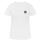 Face avant d'un t-shirt couleur blanc avec logo FL en noir