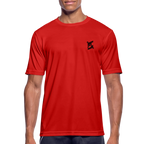 T-shirt respirant Homme - rouge manequin portant le t-shirt 