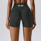 Femme portant un short Legging gainant gris anthracite FL-FIT pour femme fitness