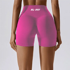 Femme portant un short Legging gainant Rose FL-FIT pour femme fitness
